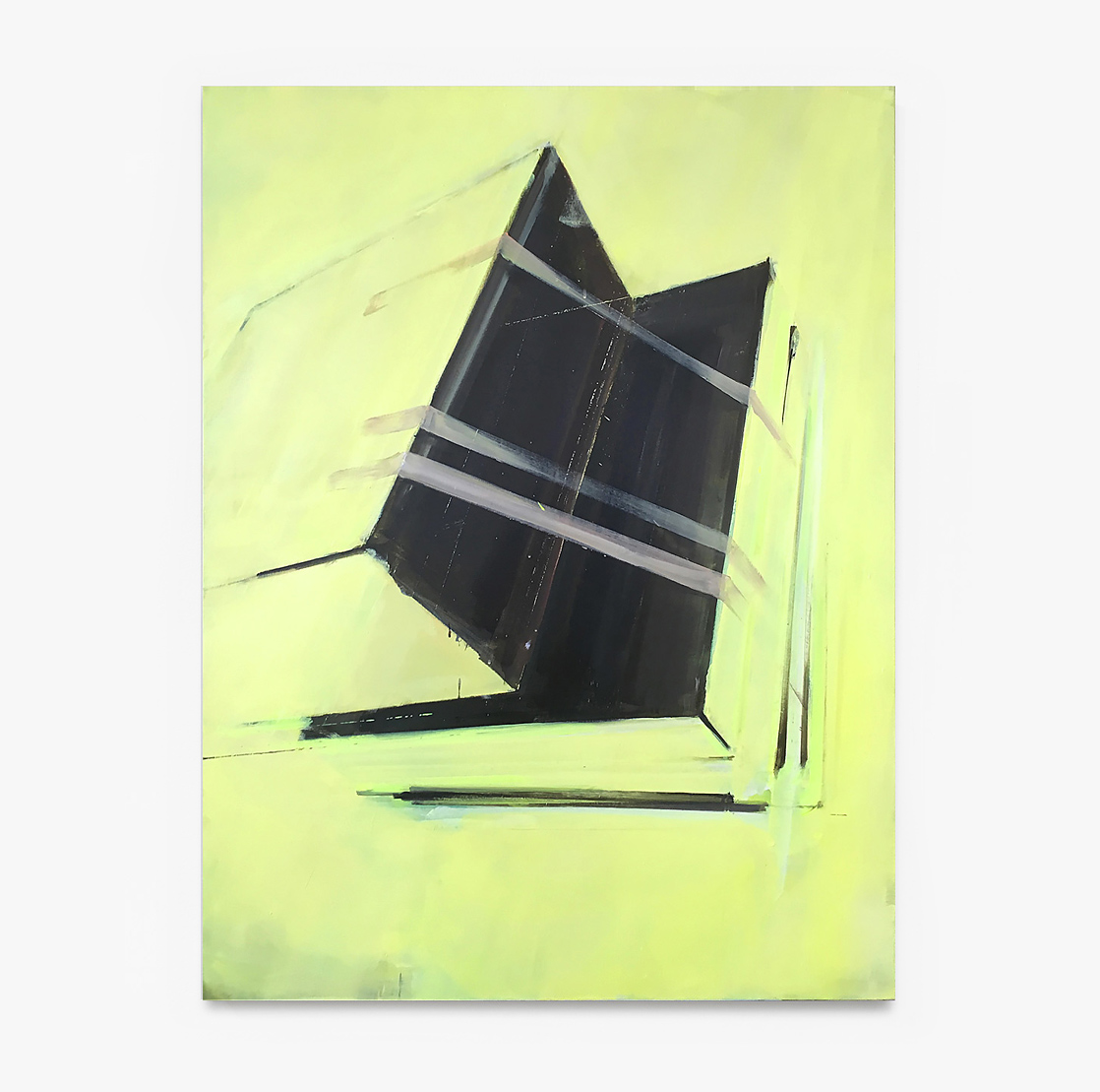 André Deloar 2018  |  Light in Case I  |  120 x 100 cm  |  Acryl und Oel auf Leinwand