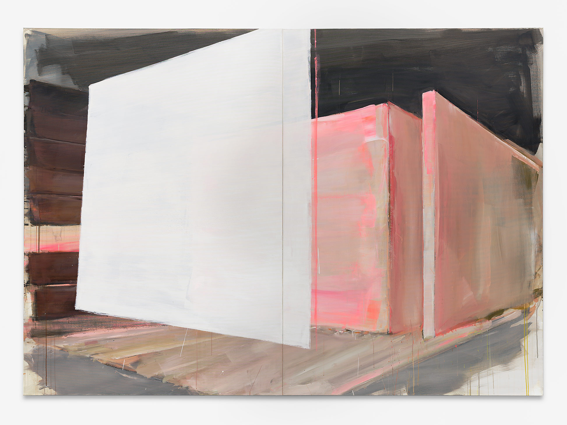 André Deloar 2017 | The Gap  |  170 x 240 cm  |  Acryl und Oel auf Leinwand