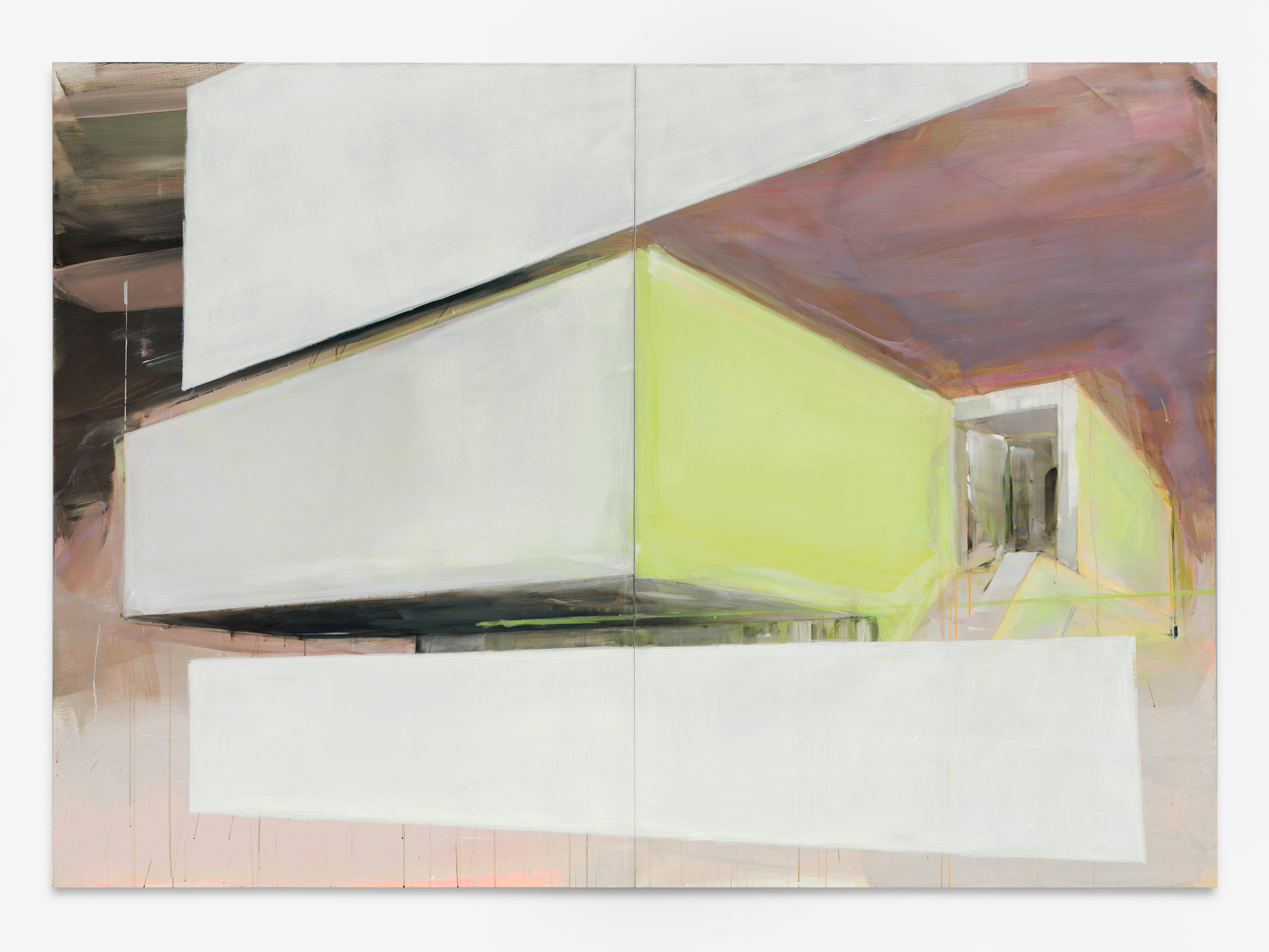 André Deloar 2017  |  The Split  |  170 x 240 cm  |  Acryl und Oel auf Leinwand